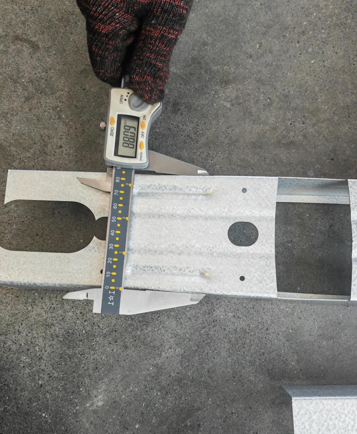 Desenho do perfil produzido — M90 Steel Frame Engenheirada